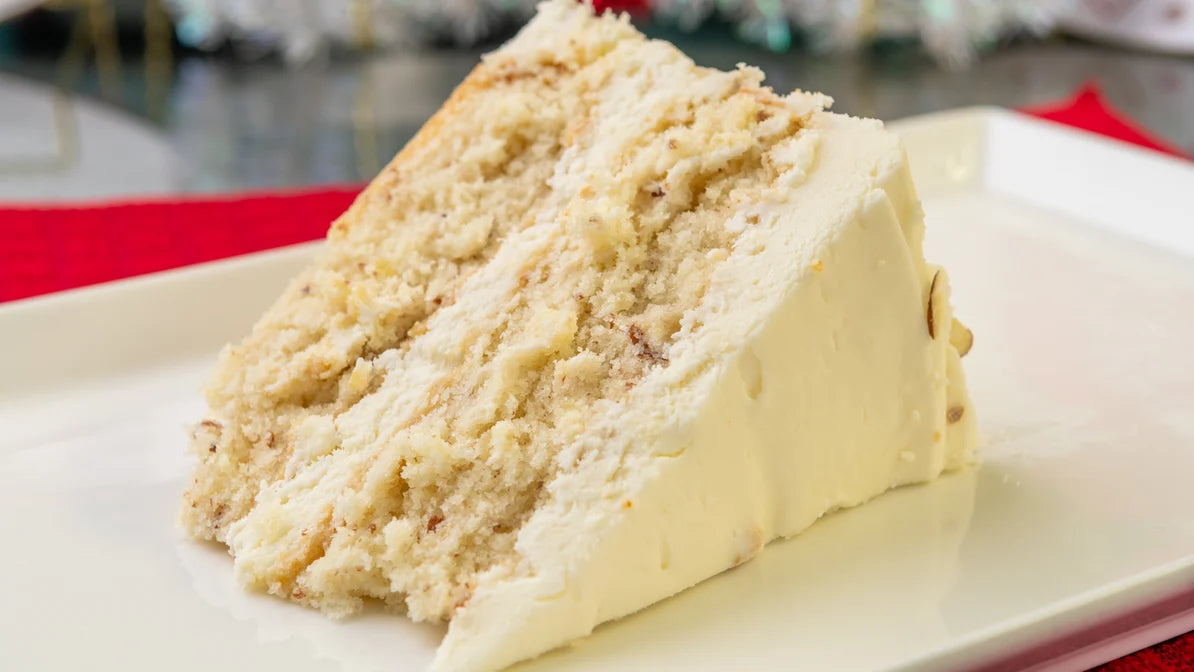 Almond White Chocolate slice